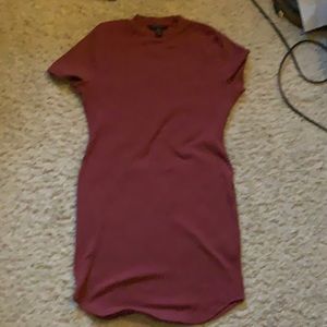 Pink ribbed bodycon dress - forever 21 - 1x